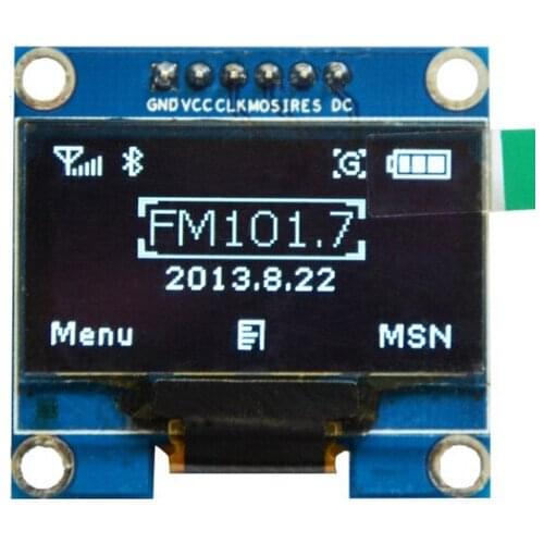 1.3 inch 6PIN White OLED Display Screen Module SH1106 Drive IC:128*64 SPI / IIC Interface
