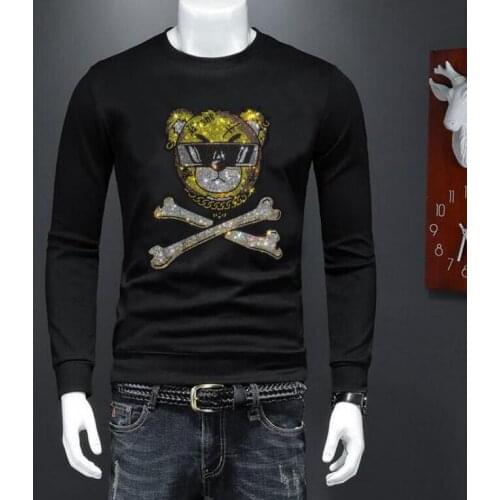 Cool Diamond stone Men Swearshirts Hip Hop Oversize Man Hoodies 2021 Warm Black and white Sweatshirts Casual Diamond stone Hoo