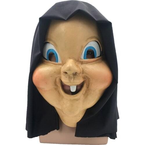 New Scary Latex Full Head Movie Happy Death Day Cosplay Mask Creepy Baby Doll Mask Halloween Horror Clown Mask Cosplay Props