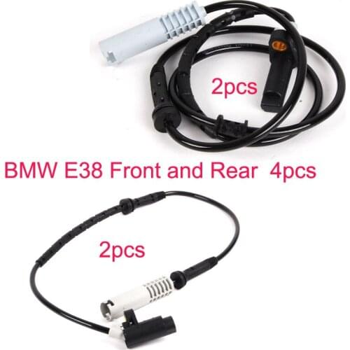 Genuine ABS sensor for BMW E38 740i 740il 750il front and Rear 34521182077 34521182076 4pcs one set