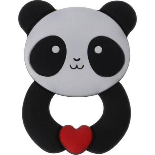 Panda Baby Teethers Pendant Necklace Accessory BPA Free Silicone Chew Toys