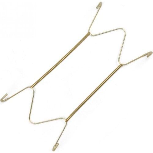 Plate Dishes Stainless Steel Hanger Spring Plates Holder Hook Wall Mount Adapter Home Decoration A1