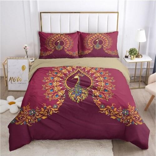 Luxury Bedding Set 3pcs with Zipper 3D Duvet Cover Set Quilt/Comforter Coves Bed Linen King Queen Full Double Size Bedclothes