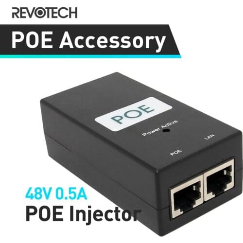 Brand New and High Quality 10/100Mbps Desktop POE Injector Power Supply Input 100V-240V Output 48V 0.5A