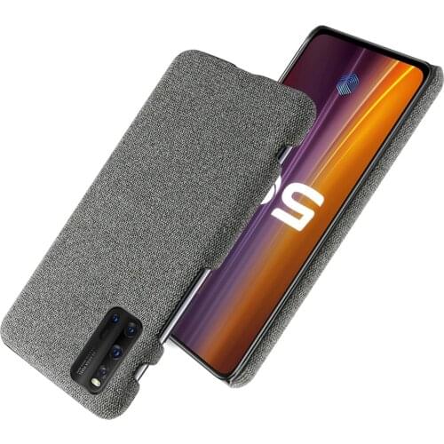 Slim Cloth Texture Cover For Vivo iQOO 3 Case iQOO3 Fabric Ultrathin Antiskid Capa For Vivo iQOO 3 Cover For Vivo iQOO3 6.44"