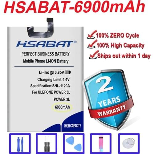 Top Brand 100% New 6900mAh V546597P H91114GYY034786 Battery for ULEFONE power 3L in stock