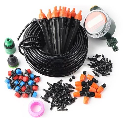 Smart Automatic Garden Irrigation System Intelligent Rain Sensor Timer Self Watering Kit Micro Drip Misting Cooling Humidify Set