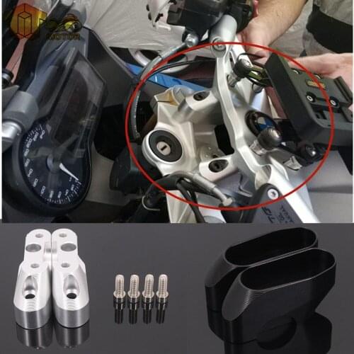 Handlebar Riser Mount Clamp For BMW R1200RS R 1200RS R 1200 RS rs 2015 2016 2017 2018 28mm Up 25mm Back Handle Bar Riser Bracket