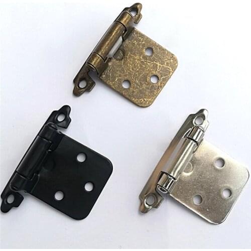 Spring Loaded Butt Hinges 1.4mm For Furniture Cabinet Door Drawer Jewelry Wood Box Decorative Small Hinge 4*3cm