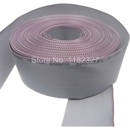 20 meters/lot) Grey color IDC flat cable Flat Ribbon Cable 40Pin 1.27mm 20 meters long