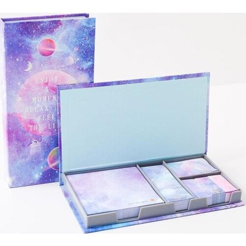 480 Sheets/box Starry Sky Notes Index Memo Pad Stickers Bookmarks Cute Scheduler Paper Stickers Notepad Diary