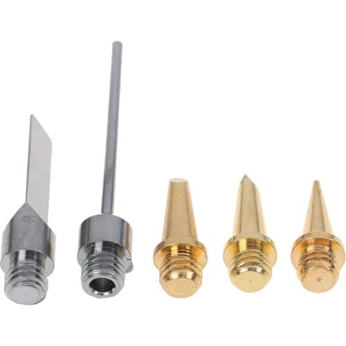 5pcs/set Replacement Copper Tips Nozzle For HS-1115K Soldering Iron Cordless Welding Tools Gas Welding Tips