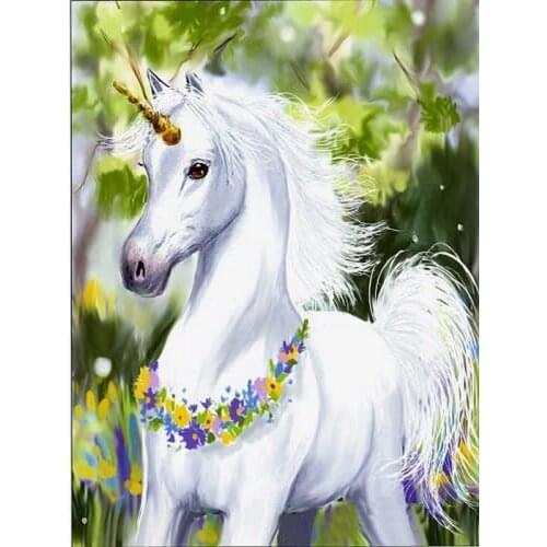 Diamond painting cross stitch 5D Animal Horse,Unicorn and Deer image diamond mosaic stickers diy Diamond Embroidery home decor