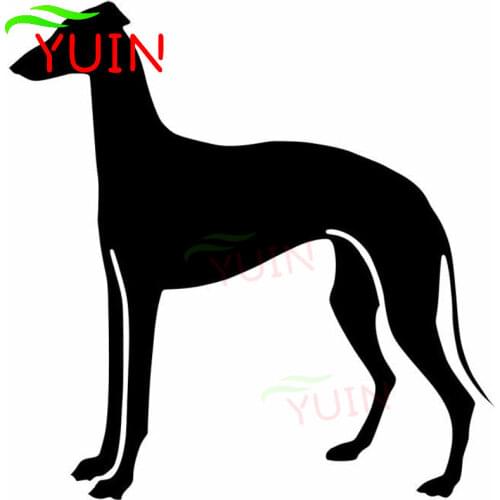 Greyhound Dog Car Sticker Fashion Cars Accessories Cartoon Body Bumper Deco Stickers High Quality Cover Scratch Waterproof Decal