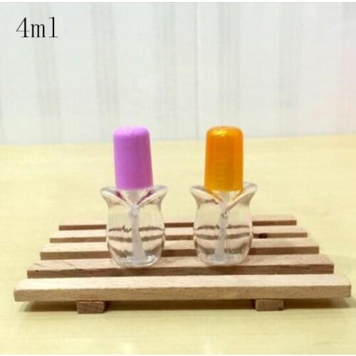 Free Shippiing 4g/ml Plastic Nail Polish Bottle Clear plastic With Empty perfume bottle The Balm mini Cosmetic Comtainers