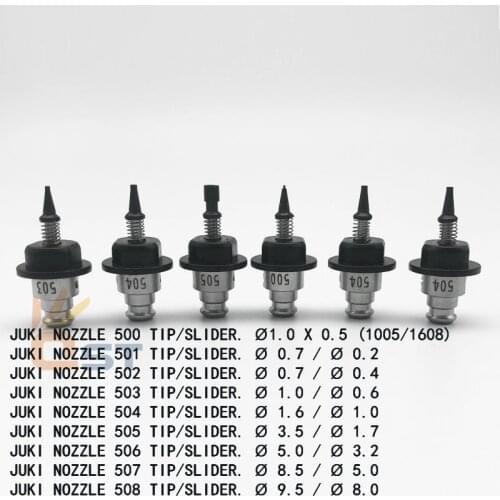 Black JUKI nozzle 500 501 502 503 504 505 506 507 508 smt JUKI nozzle
