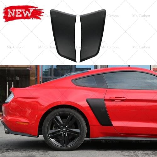 FOR MUSTANG 2015+ SHELBY GT500 STYLE BLACK MATTE REAR FENDER VENTS TRIM BODY KIT TUNING PART FOR MUSTANG REAR AIR DUCT RACING