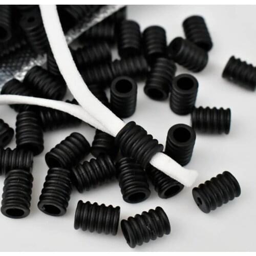 Cord Lock Elastic band Stopper Non Slip Toggles for Drawstrings Adjustment Buckle Beads