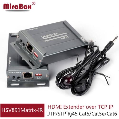 HSV891Matrix TCP IP HDMI IR Extender N x N 100m/120m/150m over Cat5/5e/Cat6 UTP STP Rj45 HDMI Transmitter and Receiver Over IP