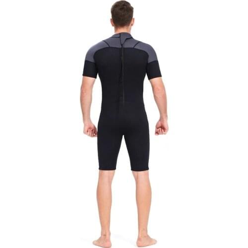 Yonsub 3mm neoprene Wetsuit Men short sleeve Scuba diving suit Surfing Sunproof one piece set Snorkeling spearfishing swimsuit
