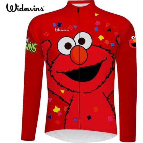 New elmo shirt cycling jersey long sleeve wicking cycling clothing bicycle exercise wear ropa ciclismo maillot Quick Dry 6515