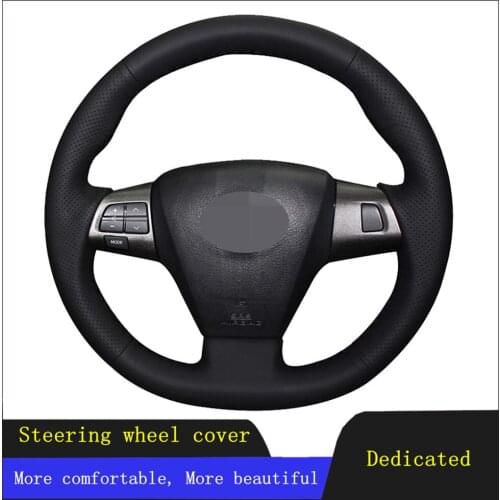 Car Products Car Accessories Steering Wheel Cover Black Artificial Leather For Toyota RAV4 2011 2012 Corolla 2011 2012 2013