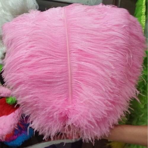 Wholesale Pink Ostrich Feathers 15-75CM 6-30Inch Carnival Party Wedding Decorations Natural Ostrich Feather for crafts plumes