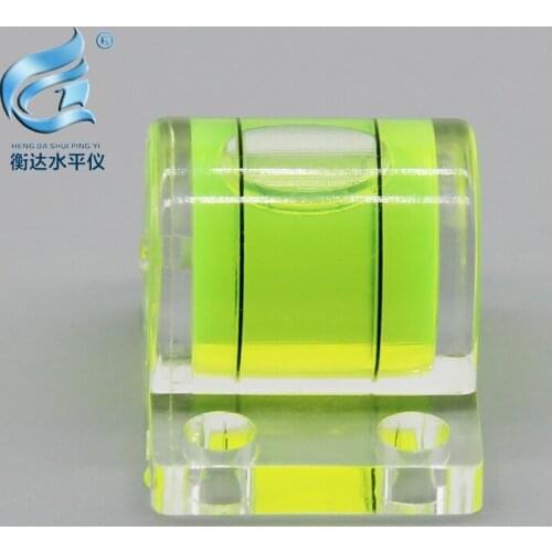 Plastic level bubble, high precision level, heterosexual level bubble size 30*24*20mm