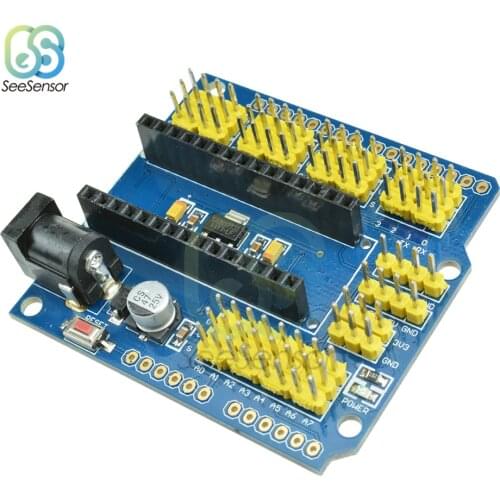 NANO I/O IO Expansion Sensor Shield Module For Arduino UNO R3 Nano V3.0 3.0 Controller Compatible Board I2C PWM Interface 3.3V