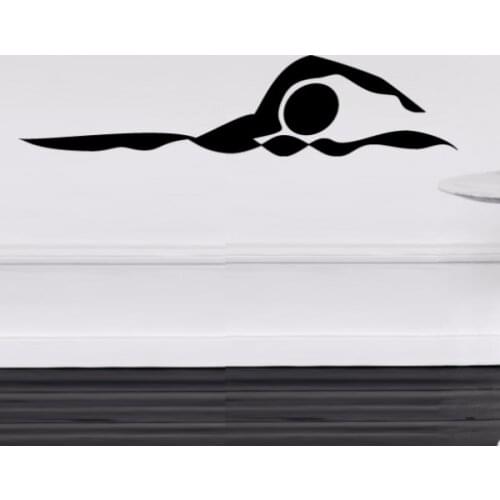 Swimming Game Sport Sketch Wedding Decor Wall Decal Wallpaper Wall Pvc Sticker Kids Rooms Decor