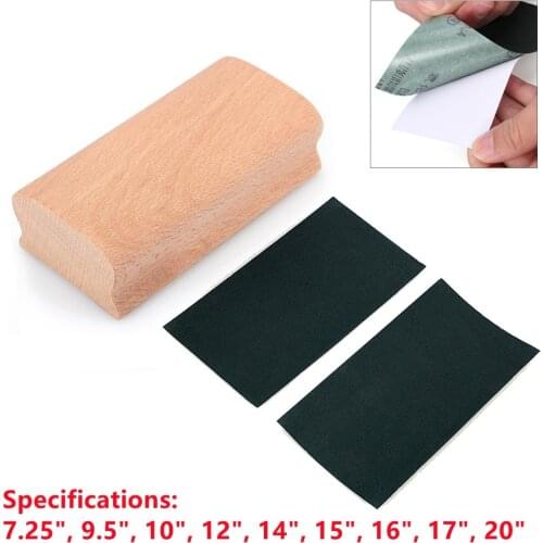 Guitar Radius Sanding Block Fingerboard Fret Leveling Sandpaper Matte Paper For Bass Fret Leveling Luthier Tool 7.25-20"