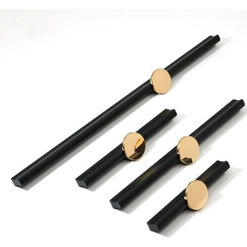 Home Improvement Two-in-one Two-color Door Handle Wardrobe Door Drawer Handle Modern Simplicity Cupboard Handle Knobs and Pulls