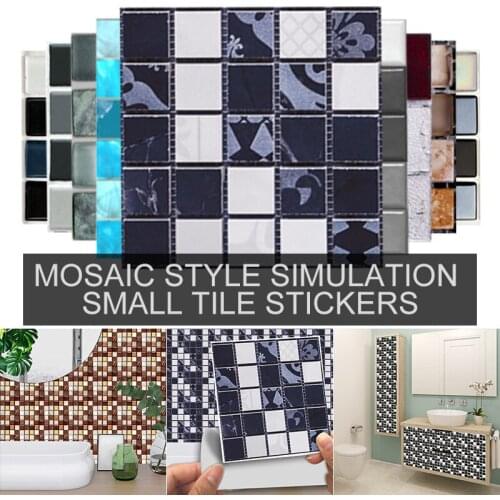 Self Adhesive Tile Wall Sticker Home Decor 3d pvc sticker Covers For Kitchen Cupboard Bathroom Wallpaper Waterproof Wallpaper