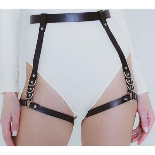 Sex Toy Leg Harness Belt Women Leather Sword Belt Goth Garter Straps Stockings Body Leg Bondage Erotic Restraints Harness