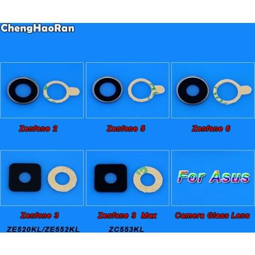 ChengHaoRan Rear Back Camera Glass Lens Cover For Asus Zenfone 2 ZE550ML ZE551ML Zenfone 5 6 3 Max ZE552KL ZE520KL ZE553KL