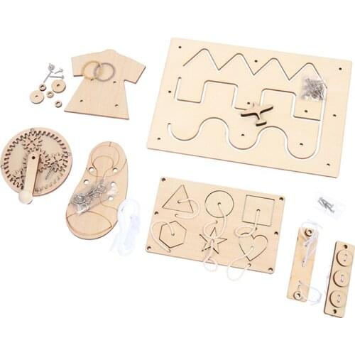Puzzle Supplies Baby Busy Board Diy Accessories Material Duck Slide Busyboard Early Childhood Education Wooden Toys Scrapbook