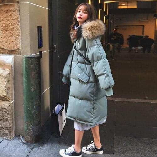 Women Winter Jacket Cotton-Padded Clothes Fur Lining Hooded Womens Tide Winter Clothing 2020 New Jacket Casual Parkas