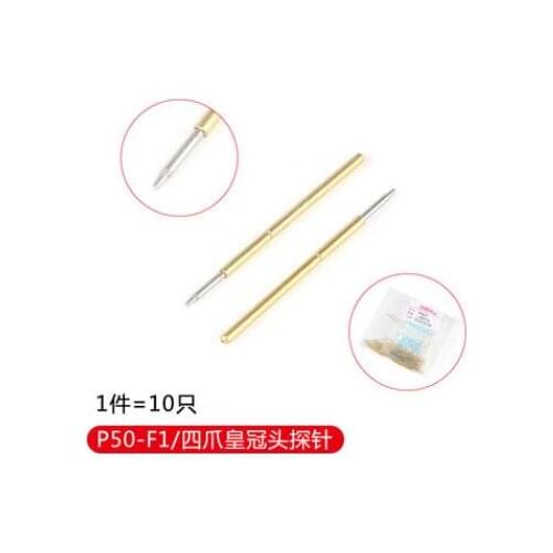 10Pcs P50-F1 Dia 0.68mm Length 16.35mm 75g IC Spring Test Probe Pin