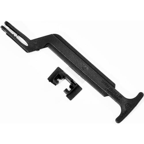 2pc/Set Black Bonnet Hood Release Rod Lock Latch Handle 3B0823593 For VW Passat B5 B5.5 1998 1999 2000 2001 2002 2003 2004