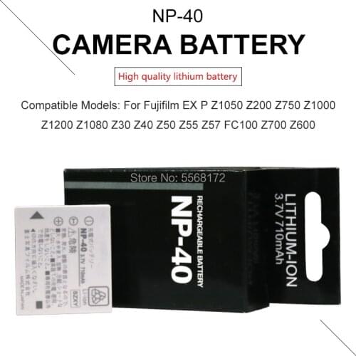 3.7v 710mAh NP-40 NP-40N Battery for FUJIFILM BENQ DLI-102 KODAK KLIC-7005 PENTAX D-LI8 D-Li85