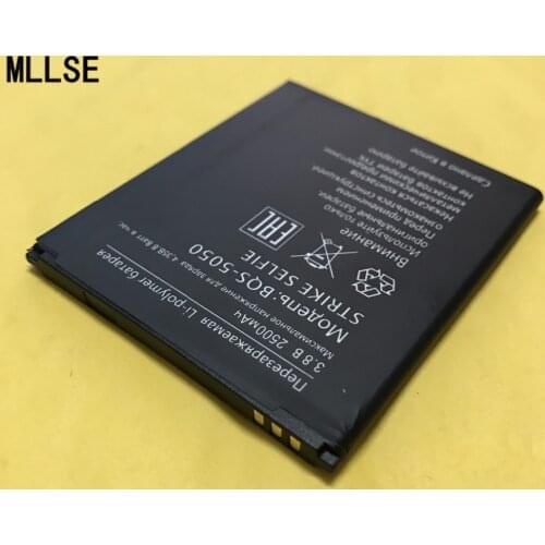 MLLSE 2500mah Battery For BQS-5050 BQS5050 5050 Strike Selfie Mobile Phone Batteries