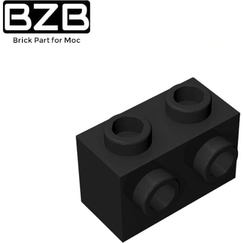 BZB MOC 11211 1x2 One Side With Transition Bump Brick High-tech Creative Building Block Model Kids DIY Toys Technical Best Gifts