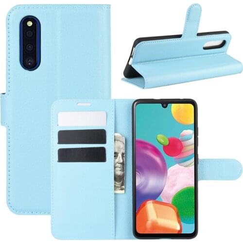 50pcs Litchi Pattern Wallet Leather Cover Flip Card Slot Case For Samsung Galaxy A21S A01 Core A11 A21 A31 A41 A51 A71 A81 A91