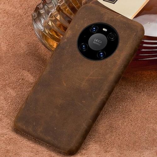 Original PULL-UP Leather Phone Case for Huawei Mate 40 Pro Plus Mate 20 P20 P30 P40 Pro P40 Lite Cover For Honor 10 20 Lite 8X