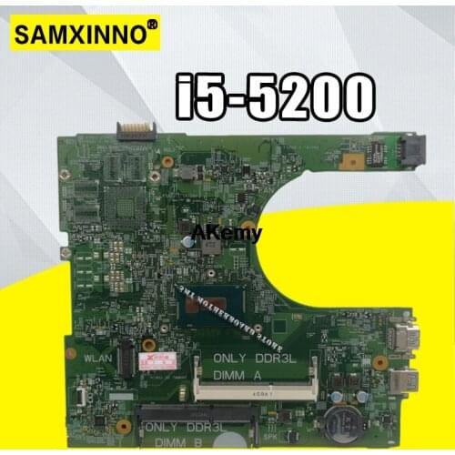 For DELL INSPIRON 15 3558 Laptop Motherboard With i5-5200U CN-0MHDT2 0MHDT2 MHDT2 PWB:1XVKN MB 100% Tested Fast Ship