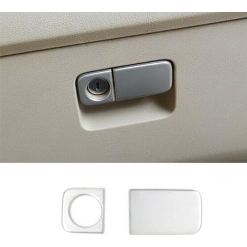 For Honda CRV CR-V 2007-2011 Silver Steel Co-pilot Storage Box Handle Cover Trim