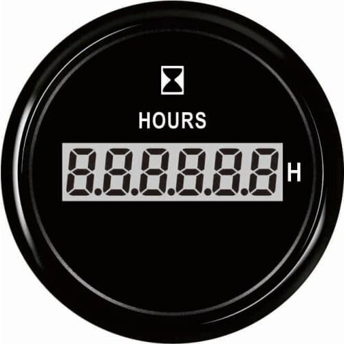 Warranted 52mm Hour Meter Gauge 9-32V with Backlight