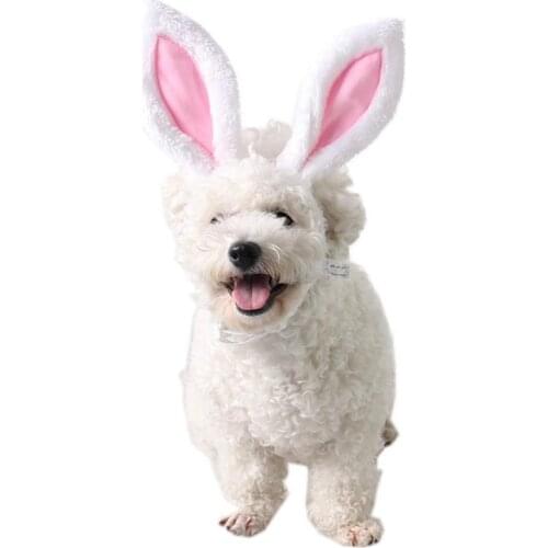 Pet Headband Cute Rabbit Ears Pet Costume Hat Pet Hair Accessory Decorative Collar Pet Accessories for Dog Cat