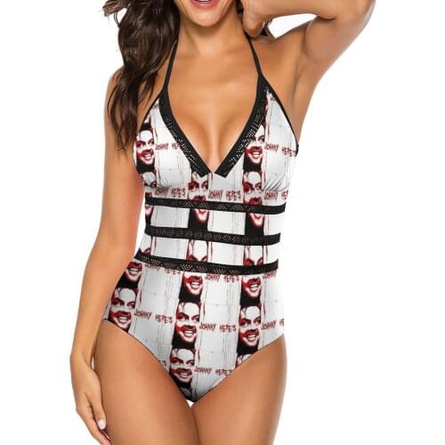 Halloween Swimsuit V Shape Teenager Swimwear New Cute Arena Onepiece Bathing Suit