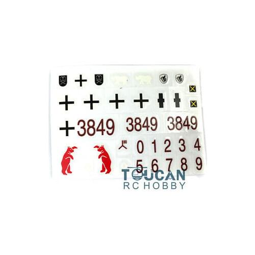 Heng Long 1/16 Scale German III H RC Tank Model 3849 Cross Decal Sticker TH00267-SMT4